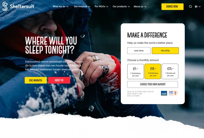 Sheltersuit campaign